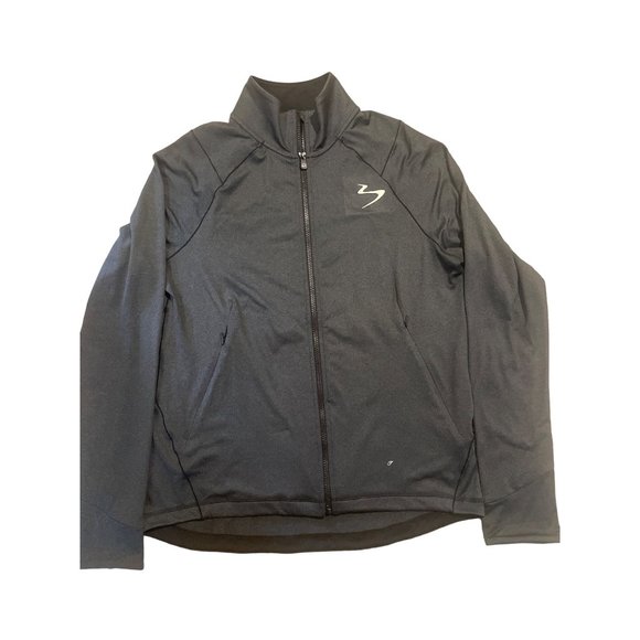 NWT Beachbody Men's Energy Training Jacket Black Heather Zip Up sz Medium - Picture 1 of 7